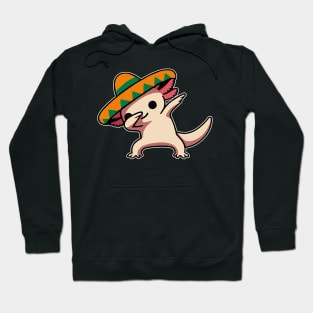 Cute Dabbing Axolotl Cinco De Mayo Hoodie